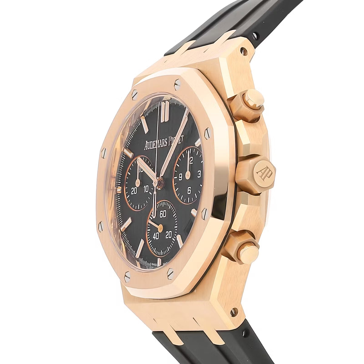 Audemars Piguet Royal Oak Chronograph &quot;50th Anniversary&quot; Oro rosa Cinturino in gomma nera 26240OR