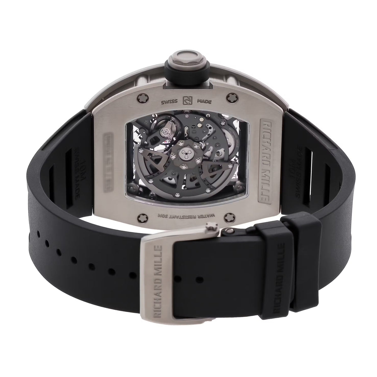 Richard Mille RM010 Titanium Black Rubber Strap